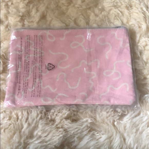 Dreamy Pink Canvas Zip Pouch - Picture 2 of 2